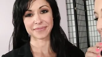 Step Mommy Brings Step Daughter To Experience The Hard Dominating