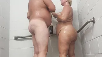 At it again into the shower all 3 holes filled