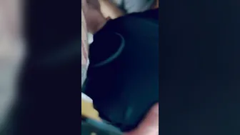 Hispanic Hotwife masked deep throat fellatio