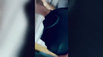 Hispanic Hotwife masked deep throat fellatio