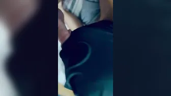 Hispanic Hotwife masked deep throat fellatio