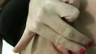 Scarlett Pain plays with her camera