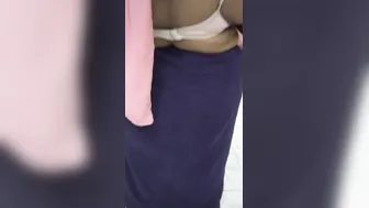 Coimbatore akka showing and rotating body on bed with babe