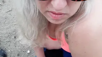 Fanning porn video – Sex with a fan on a Brazilian beach