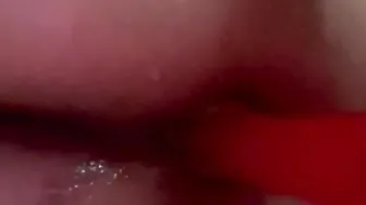 Fucking myself while people are home