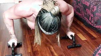 The bitch getting into shape