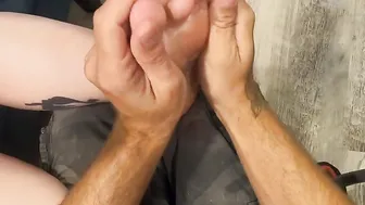 Krislynnxoo Getting Feet Strokes and Then Give toejob
