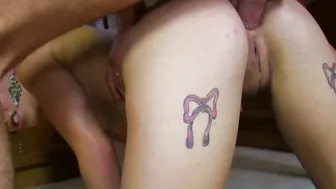 A super sexy plowed inside the kitchen