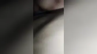 Cowgirl finger fucked her gigantic vagina
