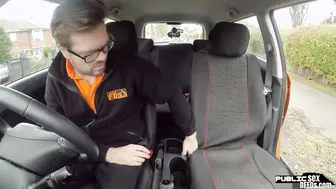 Tugging porn video – Chubby english bird publicly rides instructor
