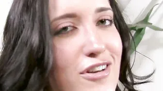 pov amateur Cutie jerks and titfucks dick while talks crazy