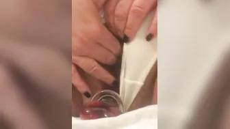 Masturbating inside knickers I’m sending to a PH subscriber. Hope he likes them leaking 