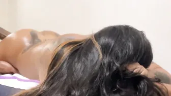 My friend referred me to a masseuse I ended up gets lusty I stuck my butt up to him and