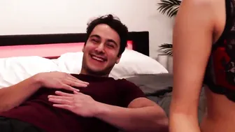 Interacial porn video – Vagina Gotten Your Tongue? New Dude Is So Nervous He Can Barely Talk