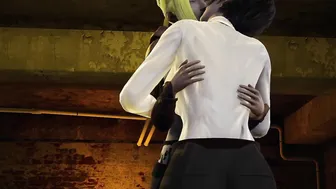 Mikasa has Annie is underground and immobilizes her (lesbo film) [Full Video]