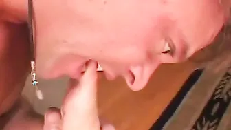 Tina Fine Swallows Jizz After Anal