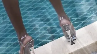 sixty nine Fishnet Butt Eating Lesbians Cunnilingus Bald Cunt 1 on 1 Butt Play Fingers Tights
