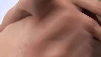 Left at home 1 young transsexual women nailed herself with a toy