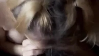 View me got a mouth full of big black cock