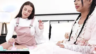 Turned On Fembots - Dirty Stepbro And Stepsis Use Their New Life Size Doll Binky Beaz On Adult Mode