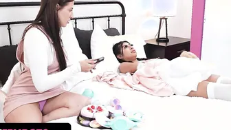 Turned On Fembots - Dirty Stepbro And Stepsis Use Their New Life Size Doll Binky Beaz On Adult Mode