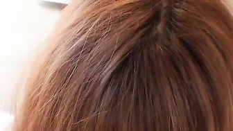 Red Headed eastern Blows Penis And Nuts While Gets Finger Fuck
