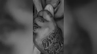 Long white dick sucking off