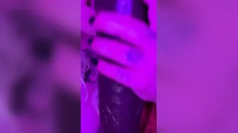 Gigantic big black cock toy love