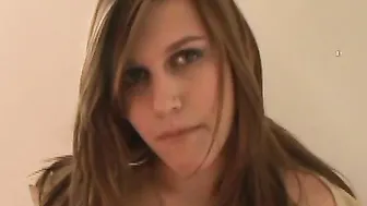 Sabrina Camgirl Looks In The Camera As She Massage Her Tongue Stud On His Shaft