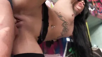 Thin German Face Tattoo 19 Yo Mina Alpina - Real Amateur