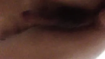 Beauty young Russian amateur licks her BFs booty inside the hot tub close-up