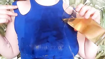 Crazy piss play with huge booty Euro Hot
