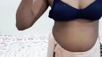 Saree Removal by sexy XXX desi Village Aunty Full naked