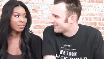 African Nadia Jay Ride Gigantic White Penis