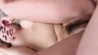 J-chick Nana Kaisaki Lures Into Huge White Penis With Her Gigantic Breasts