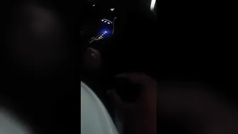 Blow job in vehicle into outside - part two