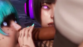 【Hatano Miwa MMD DANCER】Hatano Miwa Hiniwa yummy double head erotic thirsty mouths