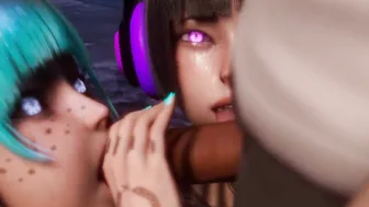 【Hatano Miwa MMD DANCER】Hatano Miwa Hiniwa yummy double head erotic thirsty mouths