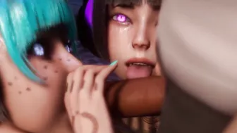 【Hatano Miwa MMD DANCER】Hatano Miwa Hiniwa yummy double head erotic thirsty mouths