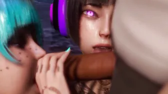 【Hatano Miwa MMD DANCER】Hatano Miwa Hiniwa yummy double head erotic thirsty mouths