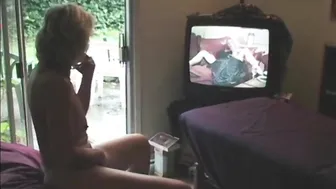 Milf Masturbates while Watching Porn