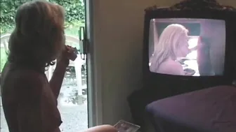 milf Masturbates while Watching Porn