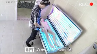 SPYFAM Step Dude Creeps On Tanning Step Sister