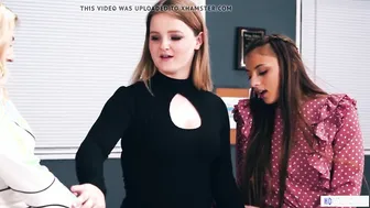 Long tit cougar caught Gia and Eliza having lesbo sex