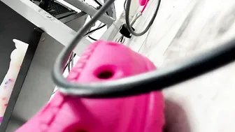 Salome Colucci has her butt more open than her little