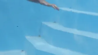 Finnish blonde inked pornstar Mimi underwater