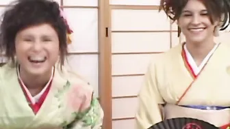Sakura Fucks His Penis As Sayuri Blows His Nuts And Is Banged From Behind