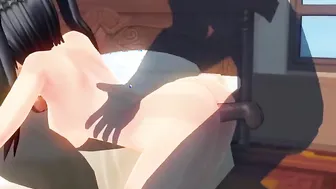 two guys screwed into butt and mouth adorable chick