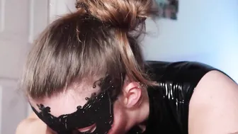 Messy pup deep throats to oral cream pie (Full 20 mins on XRED)