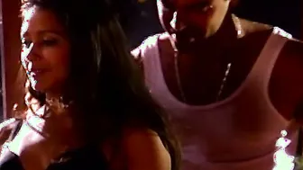 Latin Skank Takes On 2 Cocks